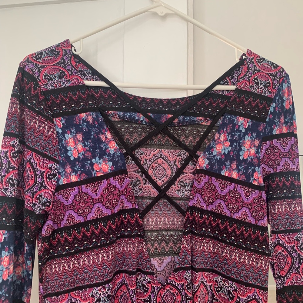 Multi Print Colorful Dress